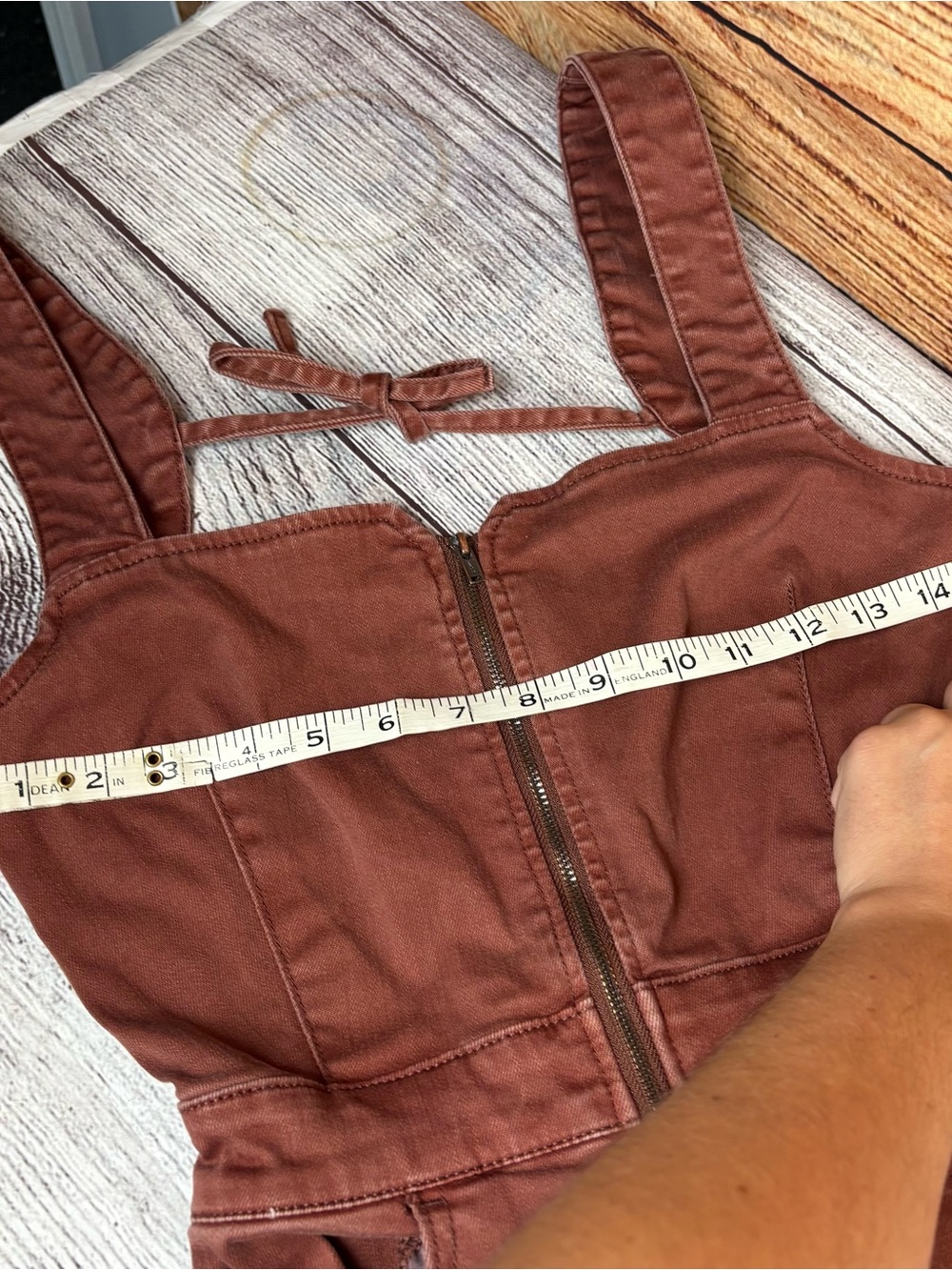 Free People Brown/Red CRVY 2nd Ave One Piece jumpsuit - Picture 13 of 15